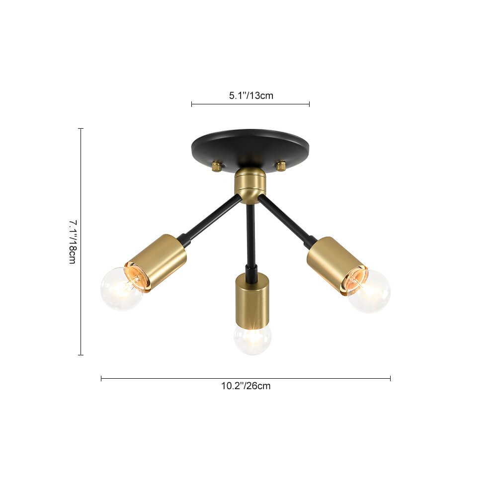 3 - Light Modern Minimalist Sputnik Ceiling Light - LightfixturesUAE