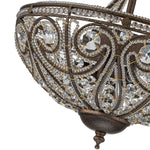 3 - Light Modern Roman Style 3 - Light Dark Bronze Chandelier - LightfixturesUAE
