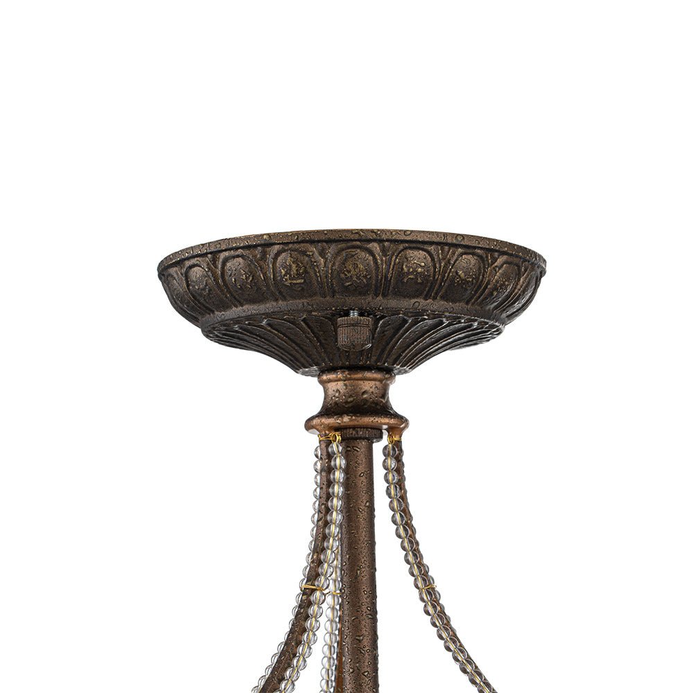 3 - Light Modern Roman Style 3 - Light Dark Bronze Chandelier - LightfixturesUAE