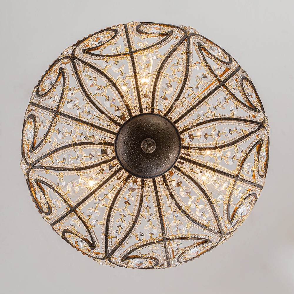 3 - Light Modern Roman Style 3 - Light Dark Bronze Chandelier - LightfixturesUAE
