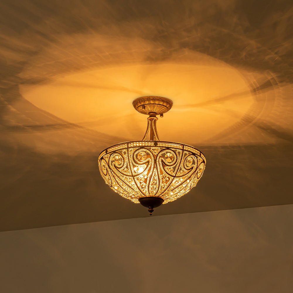 3 - Light Modern Roman Style 3 - Light Dark Bronze Chandelier - LightfixturesUAE