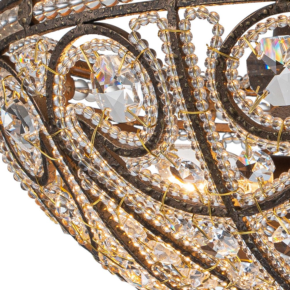 3 - Light Modern Roman Style 3 - Light Dark Bronze Chandelier - LightfixturesUAE