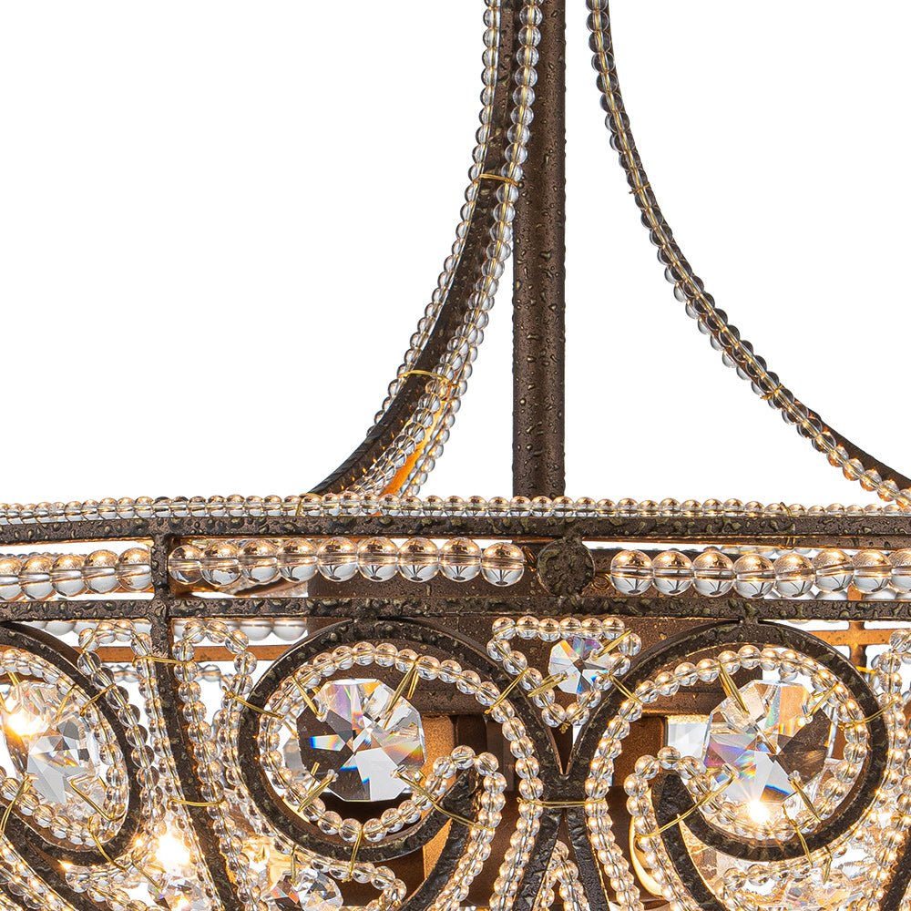 3 - Light Modern Roman Style 3 - Light Dark Bronze Chandelier - LightfixturesUAE