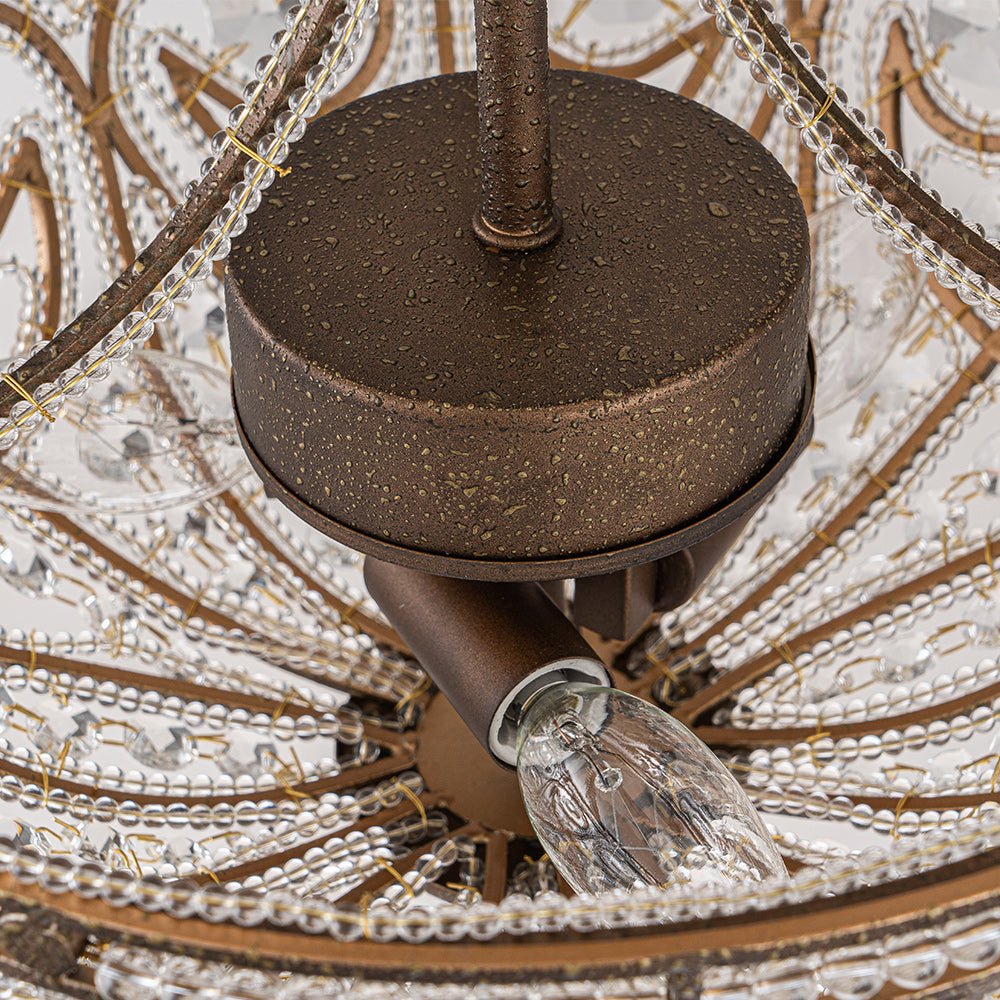 3 - Light Modern Roman Style 3 - Light Dark Bronze Chandelier - LightfixturesUAE