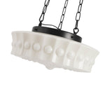 3 - Light Modern Round Milky White Glass Pendant - LightfixturesUAE
