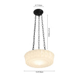 3 - Light Modern Round Milky White Glass Pendant - LightfixturesUAE