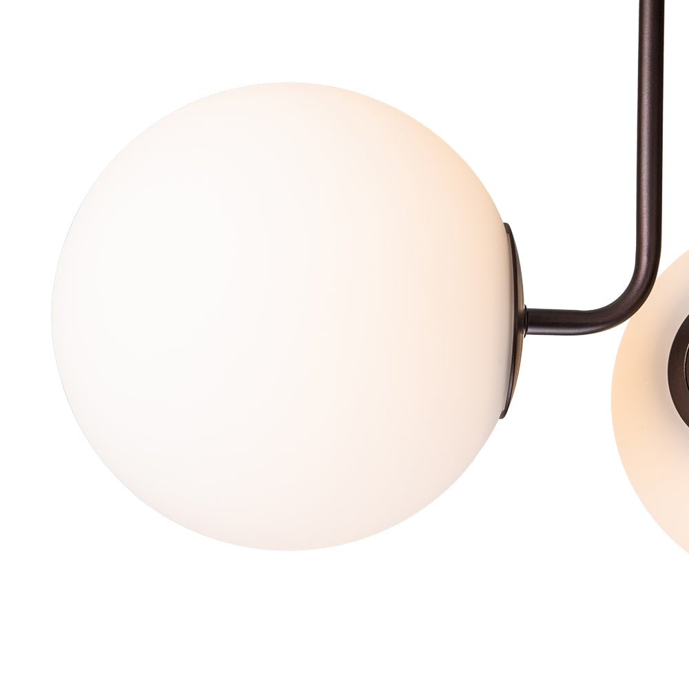 3 - Light Oil - rubbed Sputnik Semi Flush Mount - LightfixturesUAE