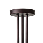 3 - Light Oil - rubbed Sputnik Semi Flush Mount - LightfixturesUAE