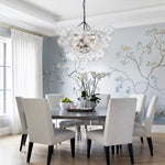 3/8 - Light Modern Cluster Glass Bubble Chandelier - LightfixturesUAE