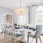 3/8 - Light Modern Cluster Glass Bubble Chandelier - LightfixturesUAE