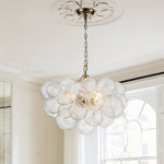 3/8 - Light Modern Cluster Glass Bubble Chandelier - LightfixturesUAE