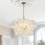 3/8 - Light Modern Cluster Glass Bubble Chandelier - LightfixturesUAE