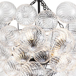 3/8 - Light Modern Cluster Glass Bubble Chandelier - LightfixturesUAE