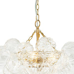 3/8 - Light Modern Cluster Texture Glass Bubble Chandelier - LightfixturesUAE
