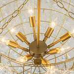 3/8 - Light Modern Cluster Texture Glass Bubble Chandelier - LightfixturesUAE