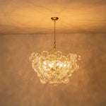 3/8 - Light Modern Cluster Texture Glass Bubble Chandelier - LightfixturesUAE