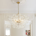 3/8 - Light Modern Cluster Texture Glass Bubble Chandelier - LightfixturesUAE