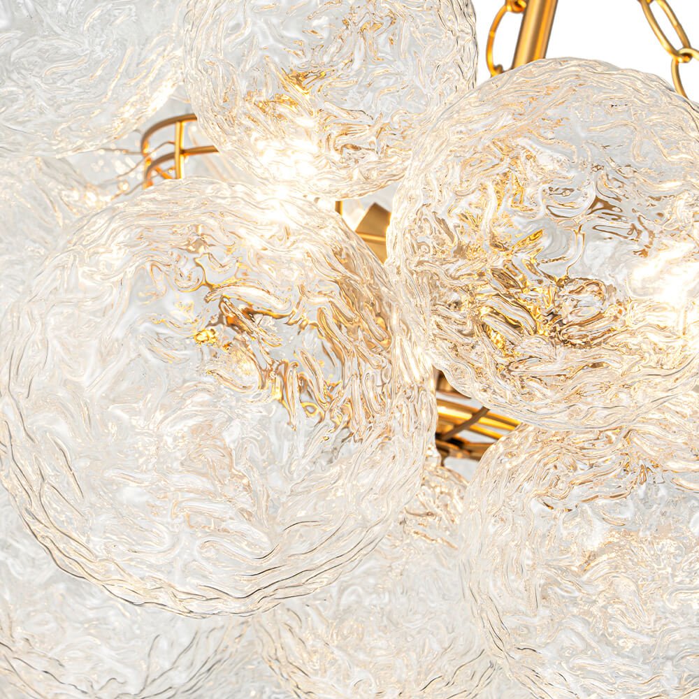 3/8 - Light Modern Grape Cluster Glass Chandelier - LightfixturesUAE