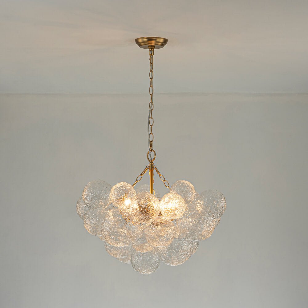 3/8 - Light Modern Grape Cluster Glass Chandelier - LightfixturesUAE