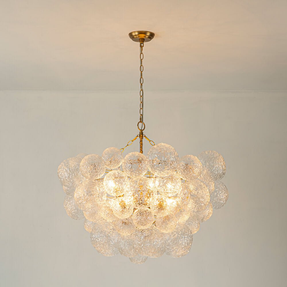 3/8 - Light Modern Grape Cluster Glass Chandelier - LightfixturesUAE