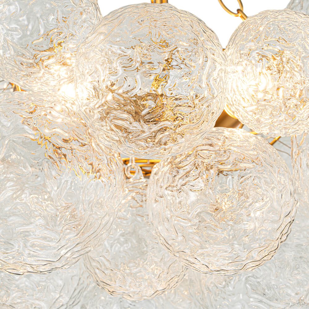 3/8 - Light Modern Grape Cluster Glass Chandelier - LightfixturesUAE