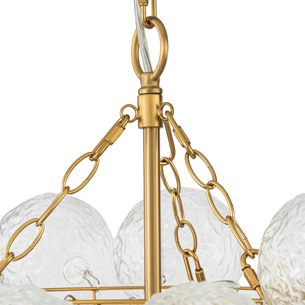 3/8 - Light Modern Grape Cluster Glass Chandelier - LightfixturesUAE