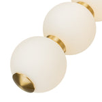 4 - Light Brass String Opal Glass LED Pendant Light - LightfixturesUAE