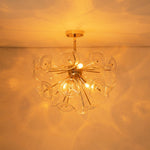 4 - Light Designer Glass Sunburst Sputnik Chandelier - LightfixturesUAE