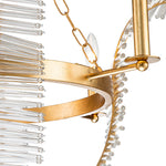 4 - Light Luxury Candle Style Crystal Leaf Chandelier - LightfixturesUAE