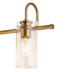 4 - Light Mid - century Cylinder Glass Wall Sconces - LightfixturesUAE