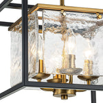 4 - Light Modern Geometric Glass Ceiling Light - LightfixturesUAE