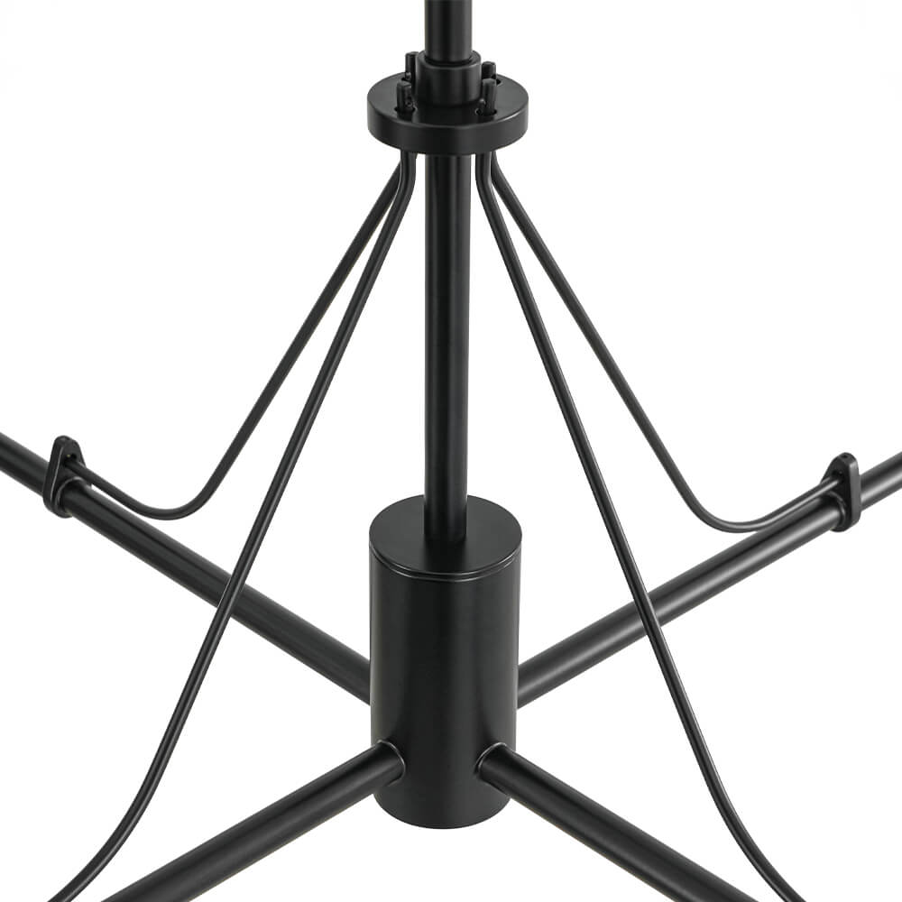 4 - Light Modern Opal Glass Globe Chandelier - LightfixturesUAE