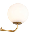 4 - Light Modern Opal Glass Globe Chandelier - LightfixturesUAE