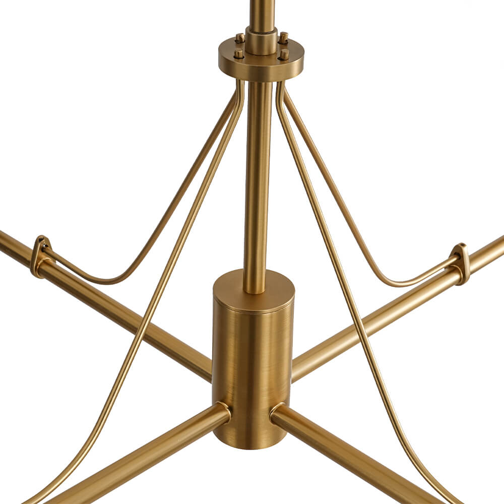 4 - Light Modern Opal Glass Globe Chandelier - LightfixturesUAE