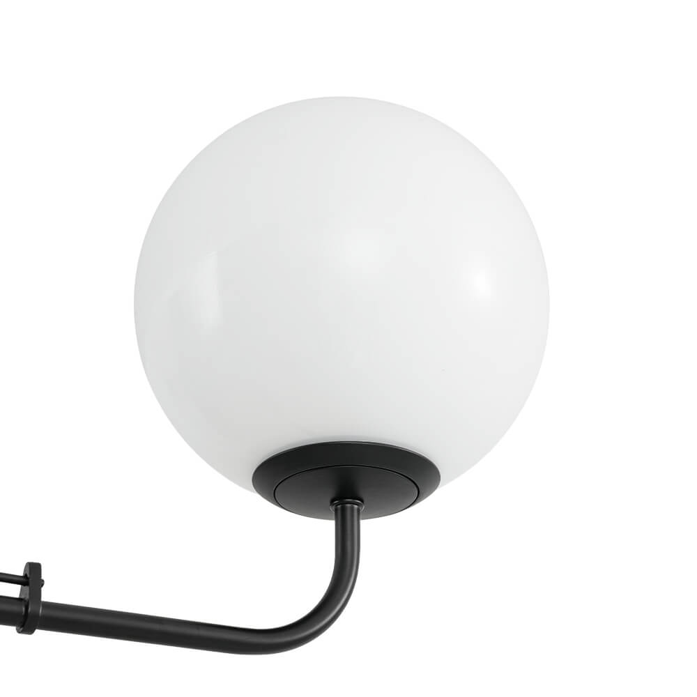 4 - Light Modern Opal Glass Globe Chandelier - LightfixturesUAE
