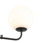 4 - Light Modern Opal Glass Globe Chandelier - LightfixturesUAE