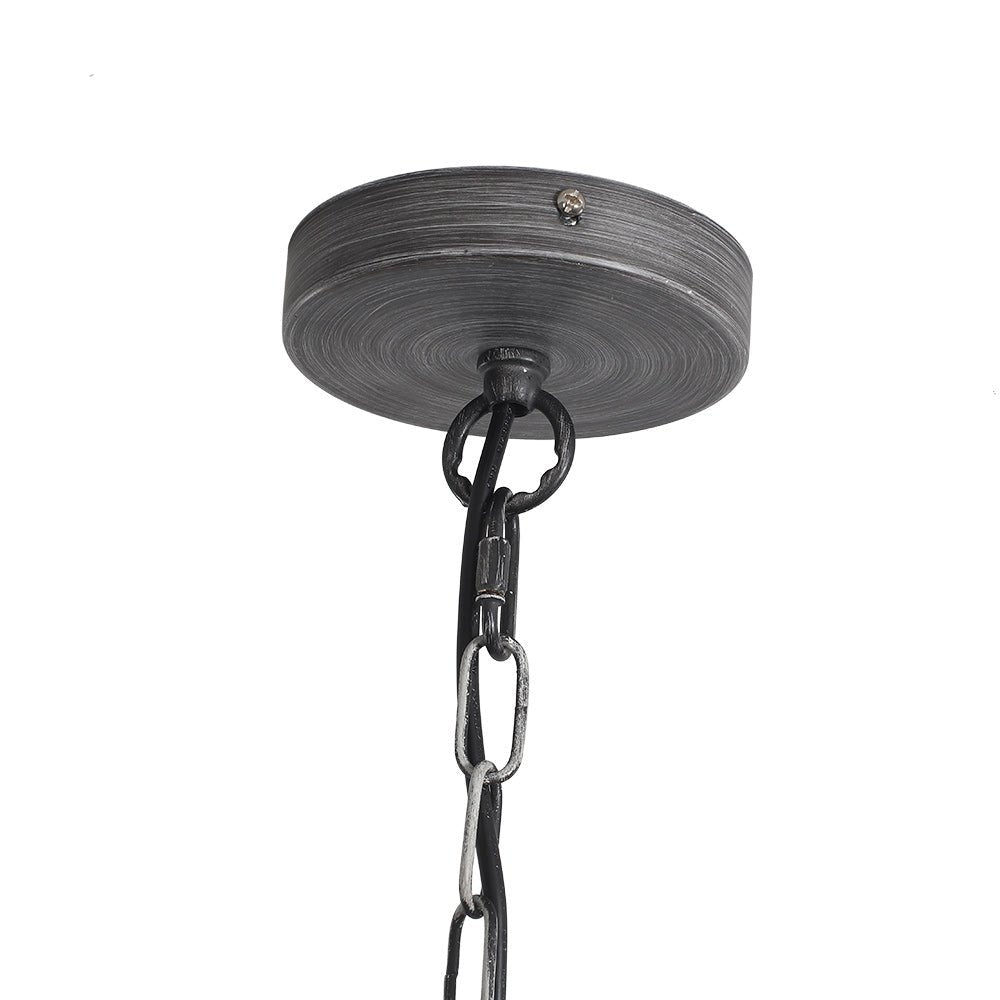 4 - Light Traditional Wood Bead Lantern Pendant Lighting - LightfixturesUAE