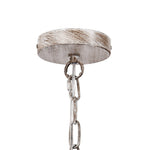 4 - Light Traditional Wood Bead Lantern Pendant Lighting - LightfixturesUAE