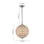 4/6 - Light Luxury Spherical Crystal Chandelier - LightfixturesUAE