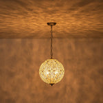 4/6 - Light Luxury Spherical Crystal Chandelier - LightfixturesUAE
