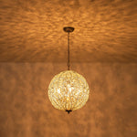 4/6 - Light Luxury Spherical Crystal Chandelier - LightfixturesUAE