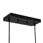 5 - Light Black Classic Linear Rectangular Iron Frame Chandelier - LightfixturesUAE