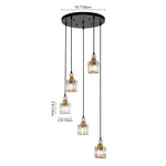 5 - Light Modern Crystal Pendant Lighting - LightfixturesUAE