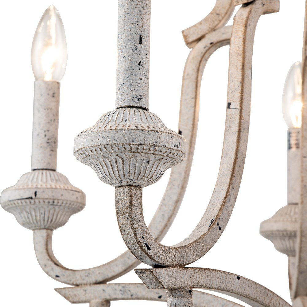 5 - Light Vintage French Candle Style Empire Chandelier - LightfixturesUAE