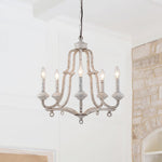 5 - Light Vintage French Candle Style Empire Chandelier - LightfixturesUAE