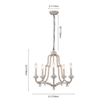 5 - Light Vintage French Candle Style Empire Chandelier - LightfixturesUAE