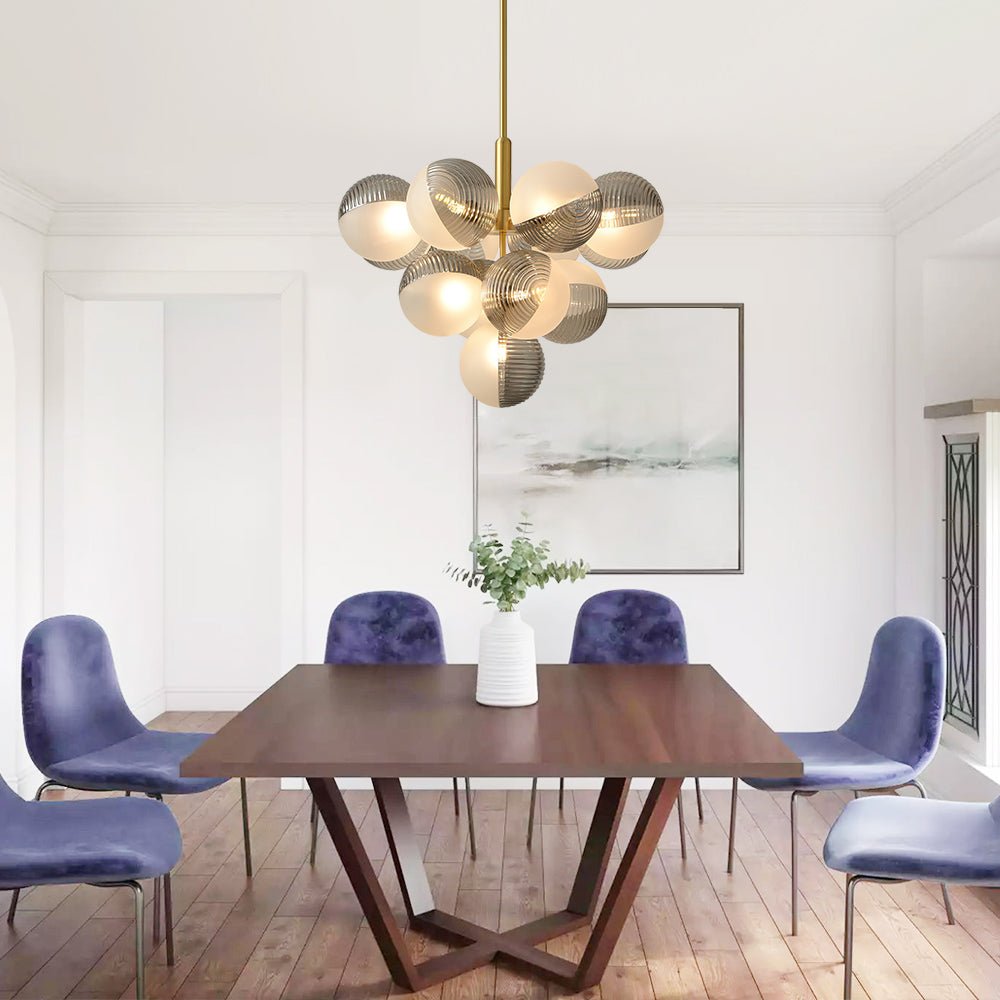 5/13 - Light Grape Shape Bubble Cluster Chandelier - LightfixturesUAE
