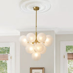 5/13 - Light Modern Bubble Cluster Grape Chandelier - LightfixturesUAE