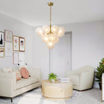 5/13 - Light Modern Bubble Cluster Grape Chandelier - LightfixturesUAE