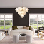 5/13 - Light Modern Bubble Cluster Grape Chandelier - LightfixturesUAE